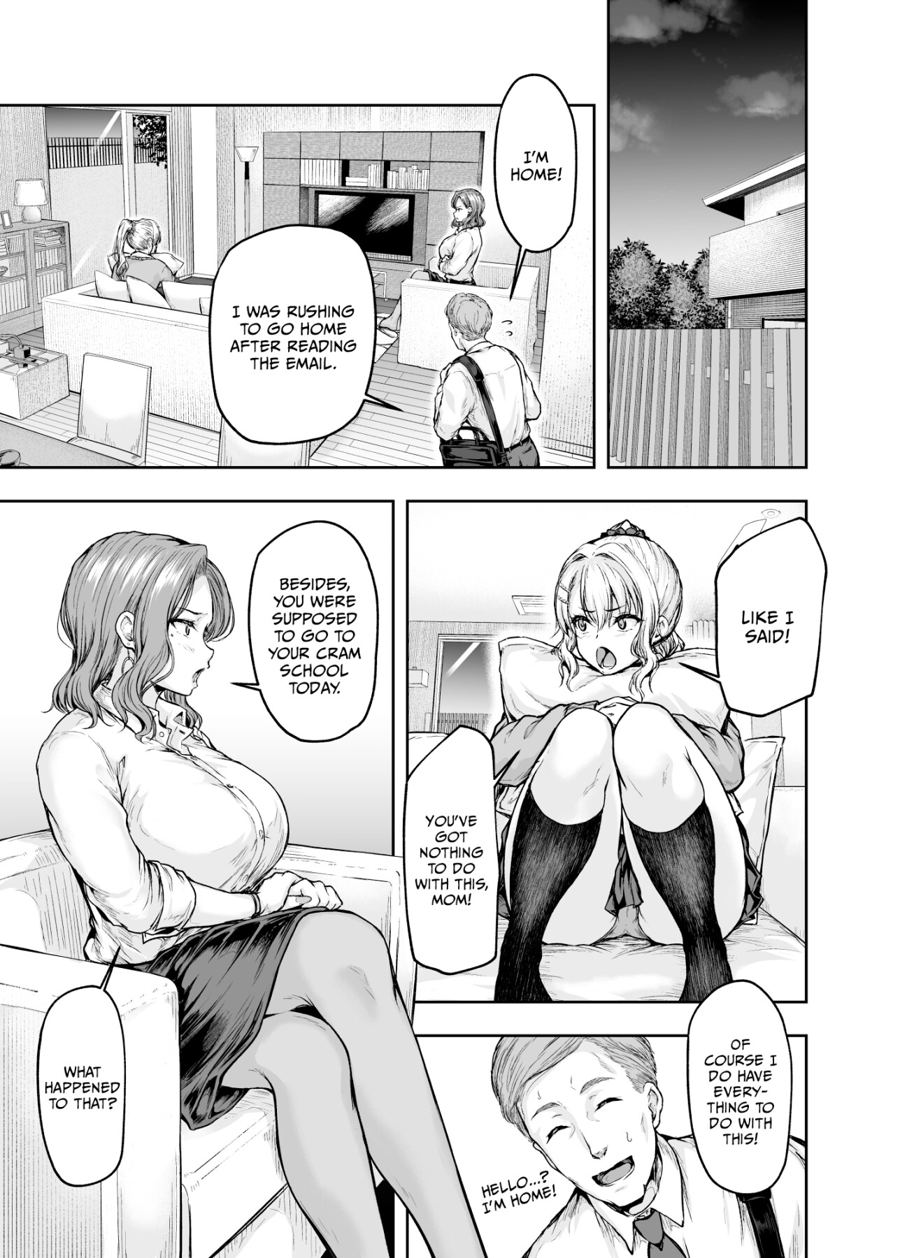 Hentai Manga Comic-Mom's obsessed with her Daughter's Boyfriend 1-Read-16